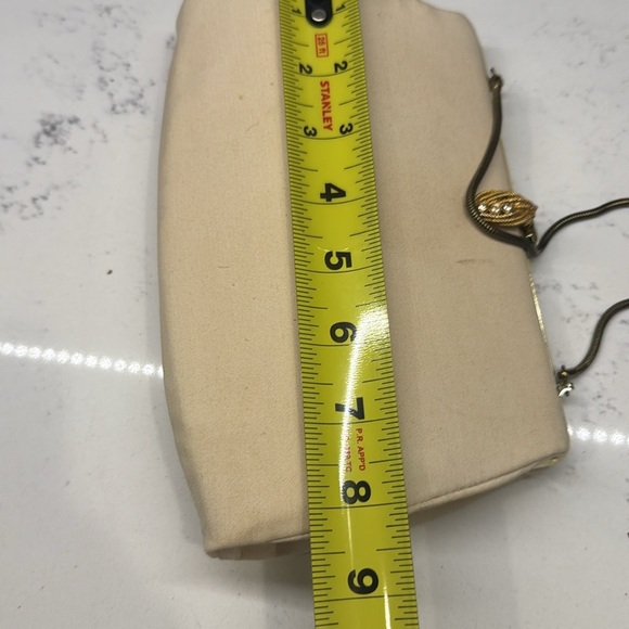 Vintage Light Green with Gold Clutch Purse Evening Bag in Excellent Cond… - Picture 4 of 7